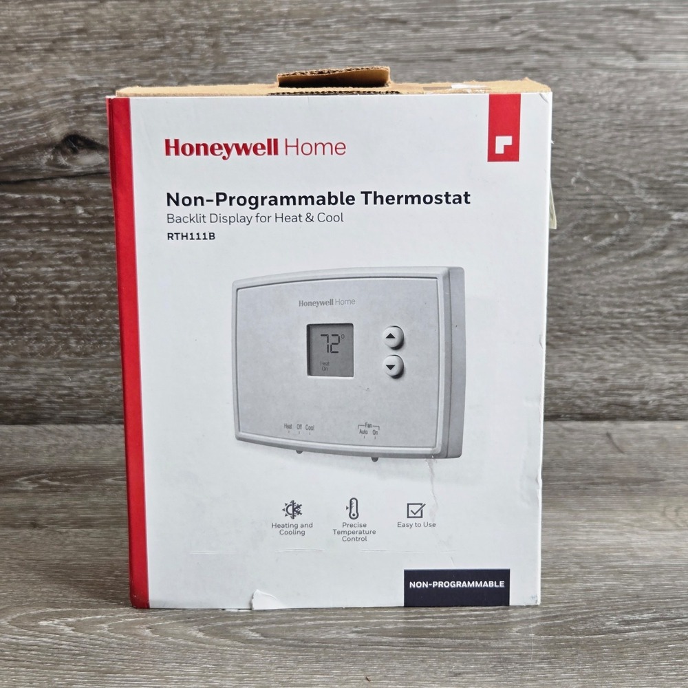 Honeywell Digital Non-Programmable Thermostat Heat Cool Wall Thermos RTH111B1024